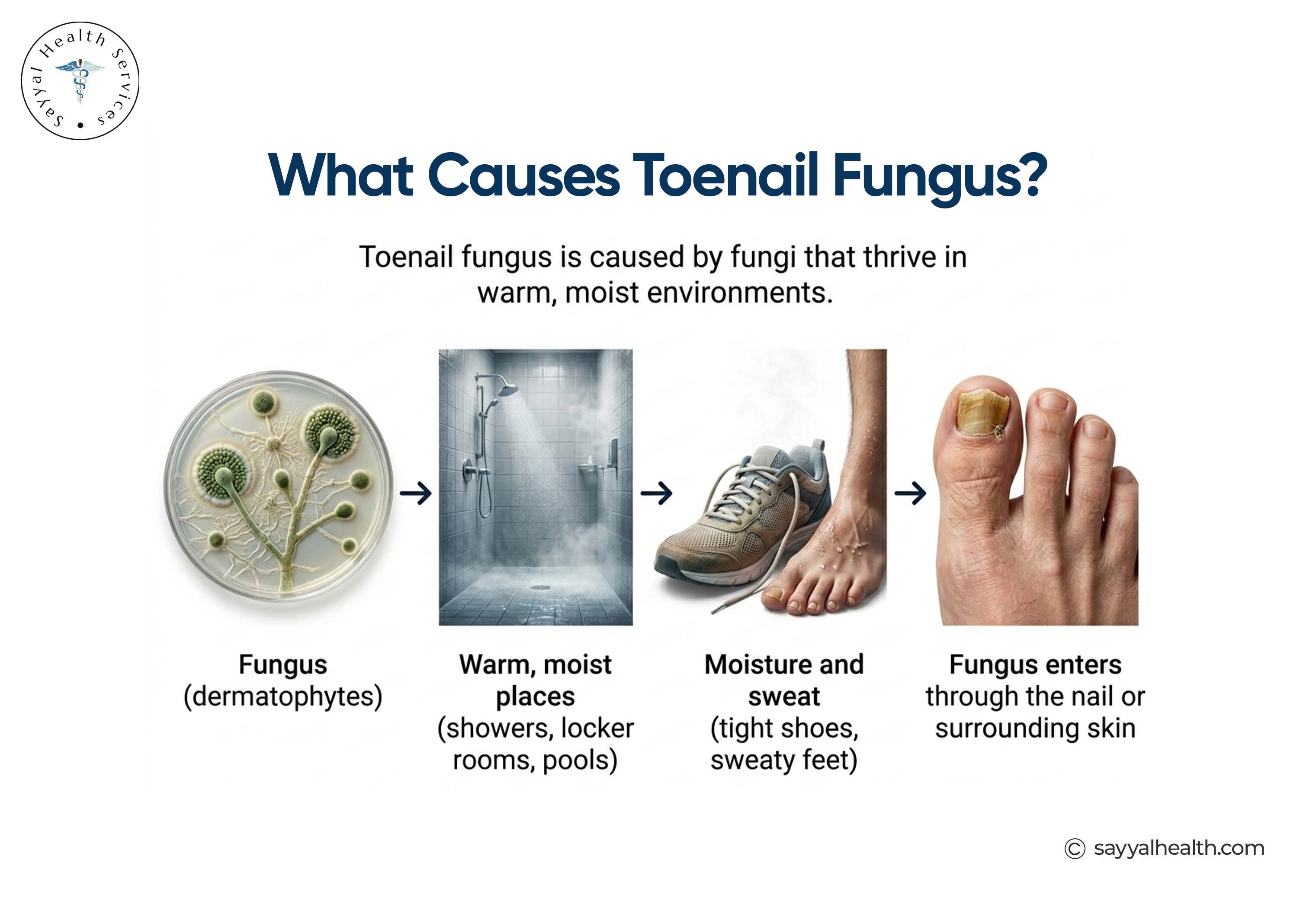 What causes Toenail Fungus?